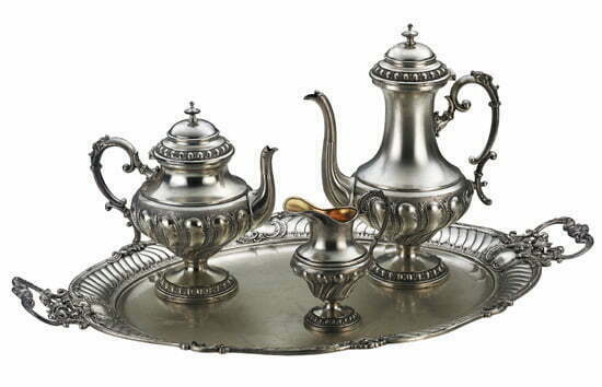 Kaffee Geschichte: Historisches Kaffee-Silberservice von WMF