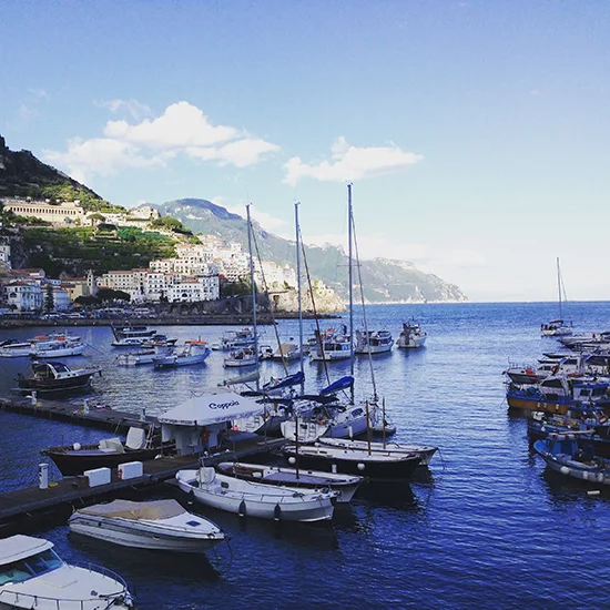 der Ort Amalfi an der Amalfi-Küste