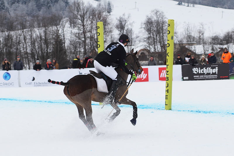 Tito Gaudenzi beim Snow Polo Worldcup Kitzbühel