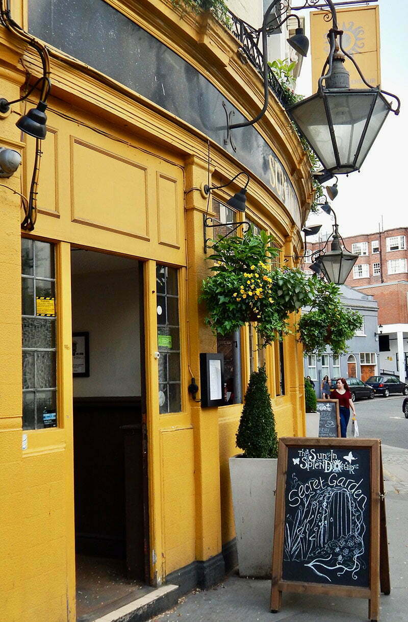 Notting Hill Empfehlung: Pub "The Sun in Splendour"