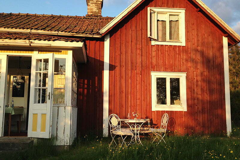 Traditionelles Schwedenhaus in Jönköping Country
