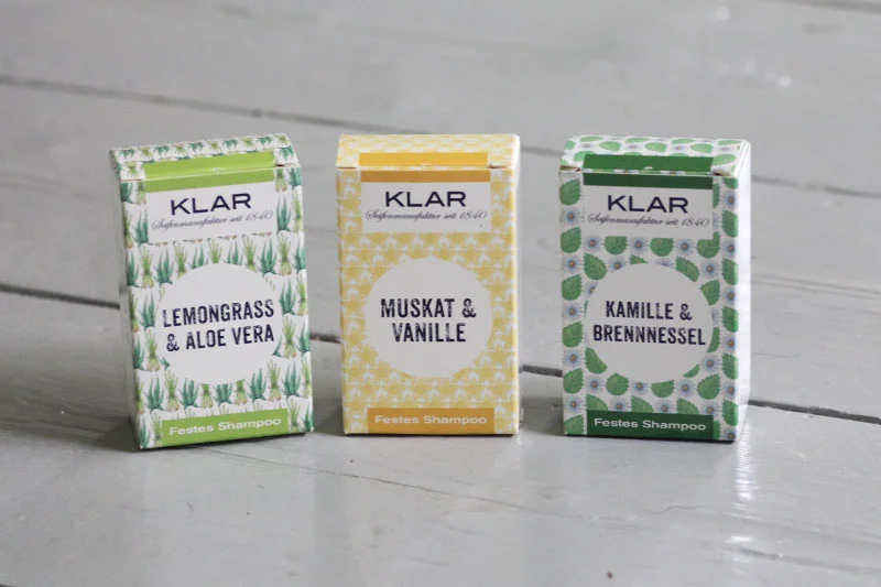 Shampoo Bars von KLAR Seifenmanufaktur