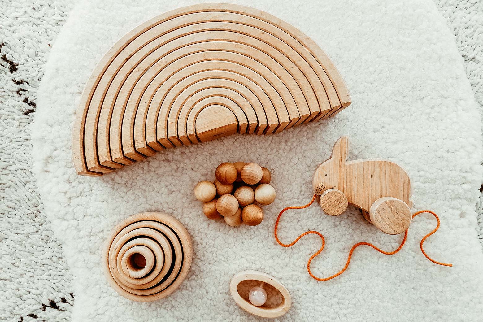 Baelly Babyball Rewoodo – Giocattolo Motorik In Legno Naturale Di Faggio Con Campanella – Fatto A Mano In Germania