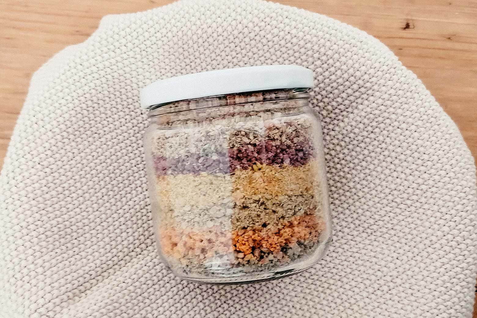 Rainbow Kräutersalz: Rezept für ein Regenbogen Salz