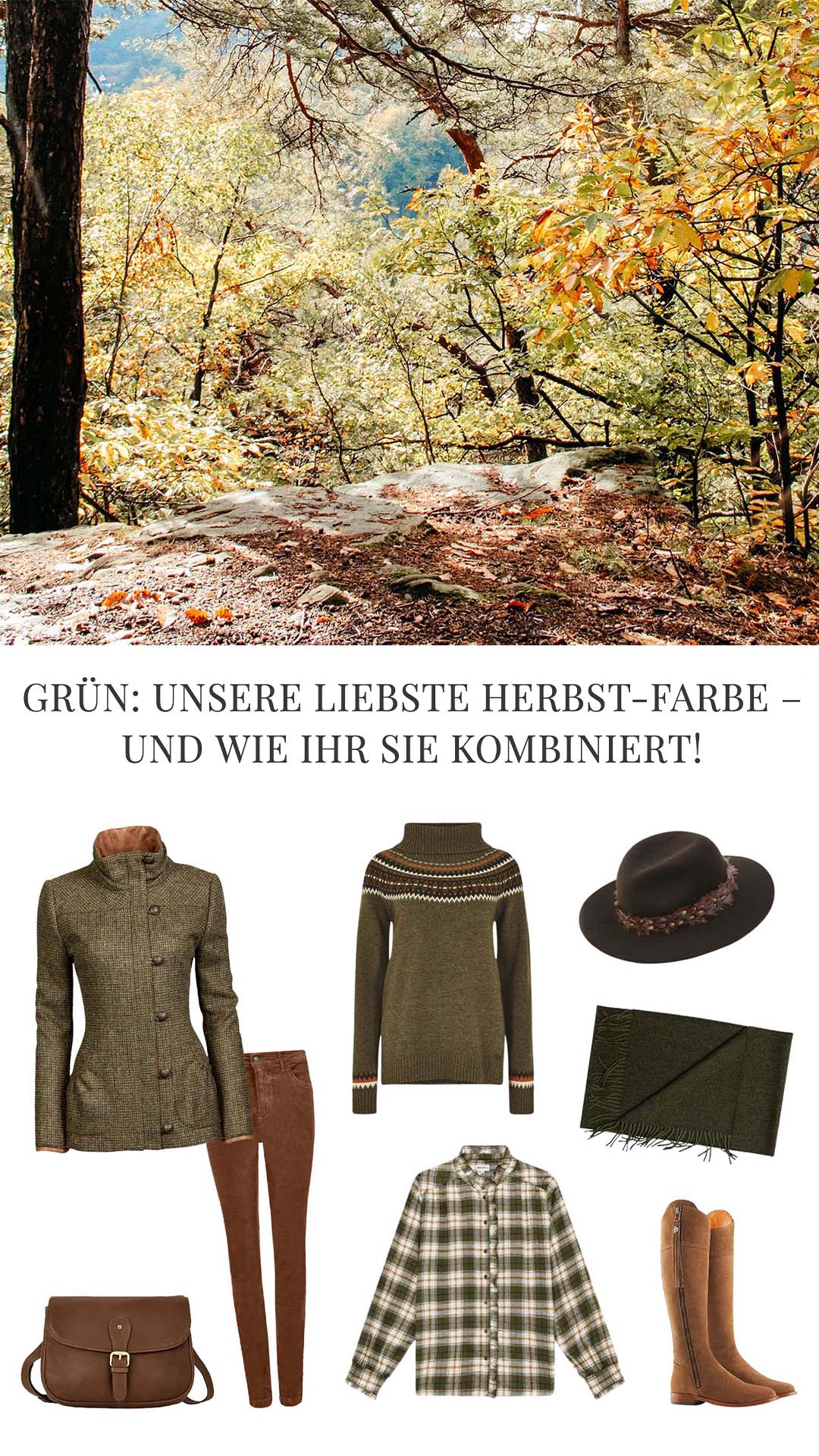 Grün in der klassischen Mode kombinieren