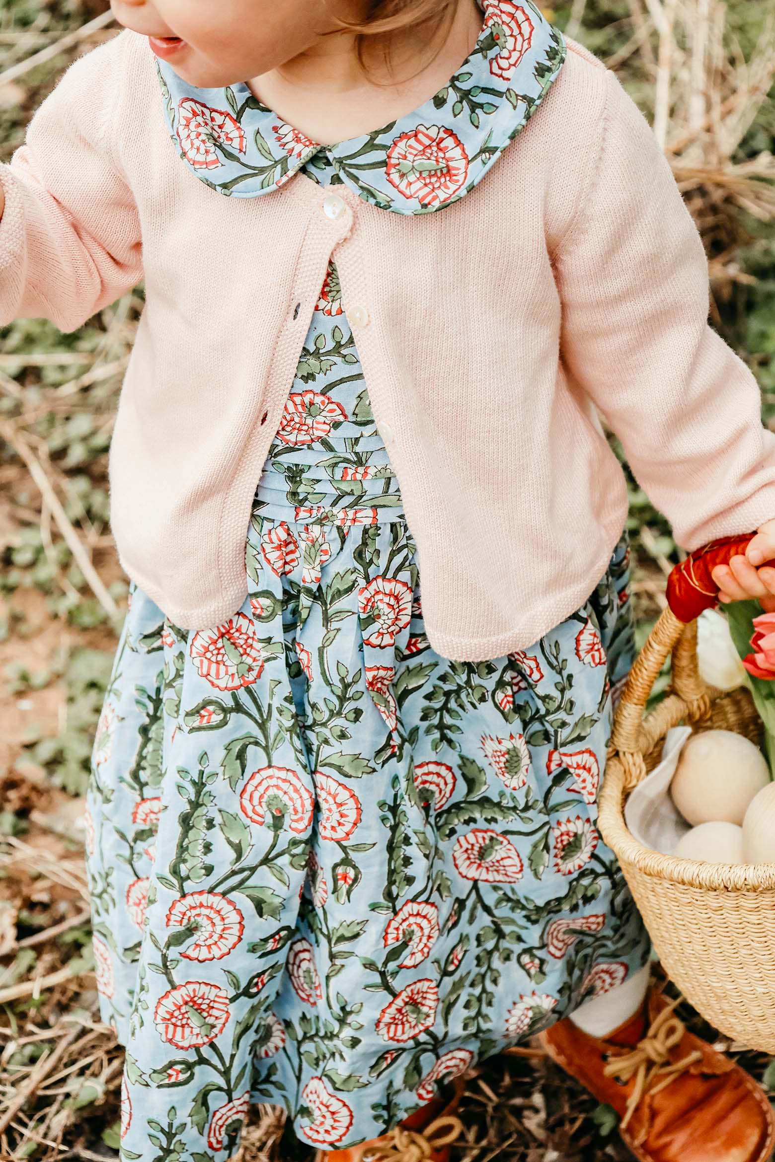 Blockprint-Kleid von Indian Affairs Blockprint-Kleid von Indian Affairs & KokoBasket-Körbchen