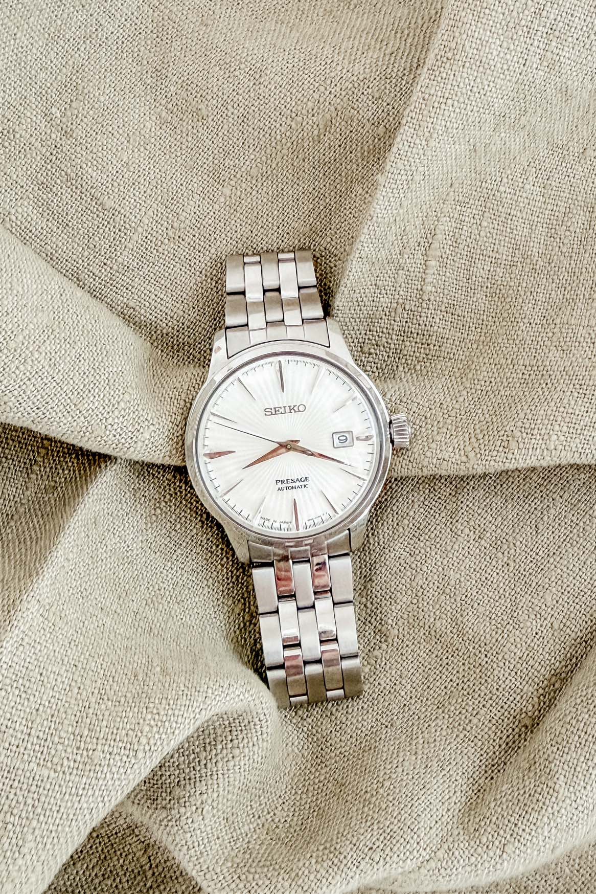 Seiko Presage aus Edelstahl mit klassischem Ziffernblatt Seiko Presage aus Edelstahl mit klassischem Ziffernblatt