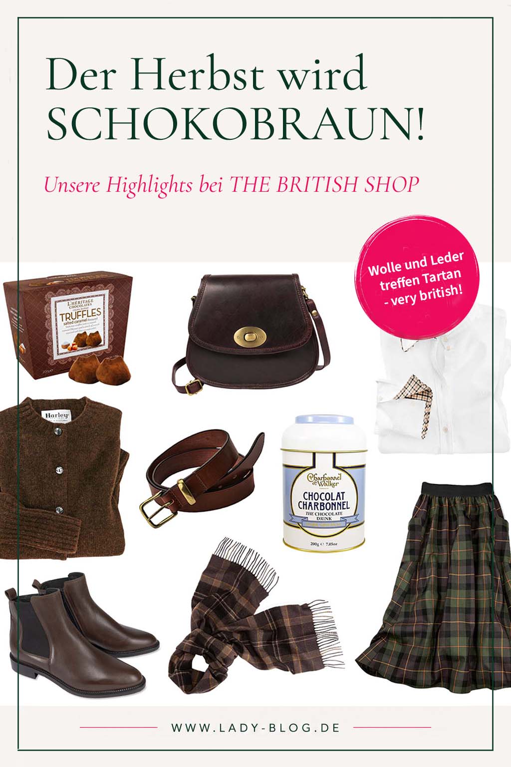 THE BRITISH SHOP Schokobraun