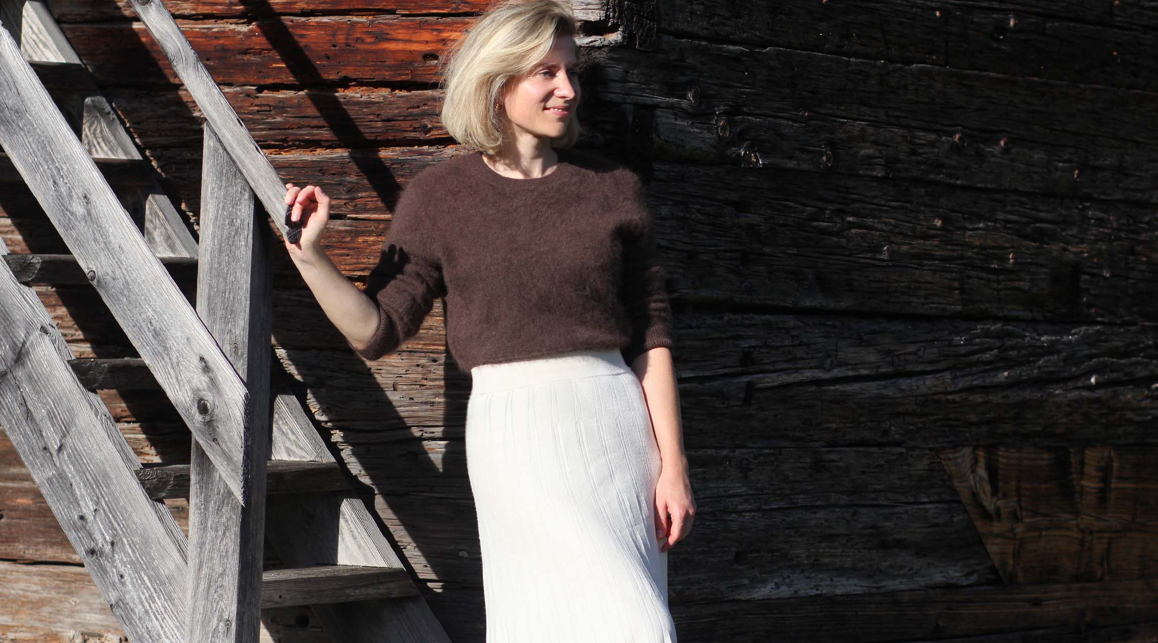 Outfitpost: Schokobraun trifft Weiß & Gold